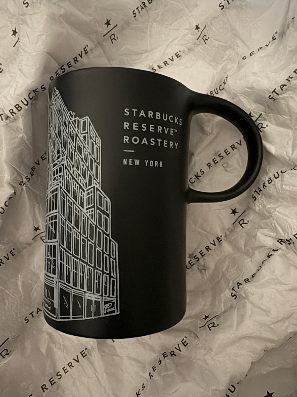 Starbucks Black Ceramic Reserve Roastery New York Mug